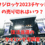 フジロック2023チケットの売り切れはいつ？復活当選のタイミングも調査