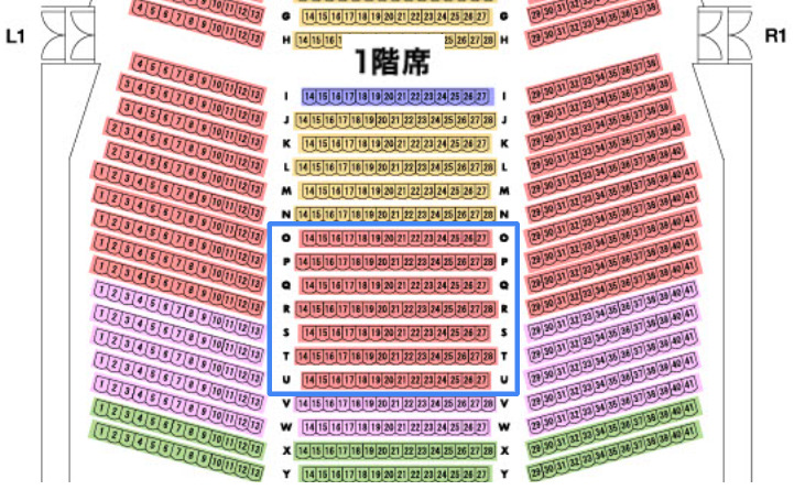 ハリポタ舞台の座席表の詳細と見え方は？どこがいいかおすすめは？