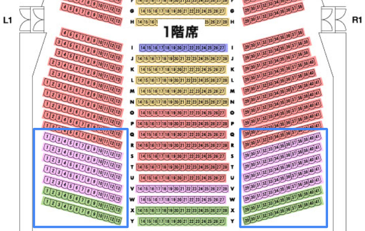 ハリポタ舞台の座席表の詳細と見え方は？どこがいいかおすすめは？