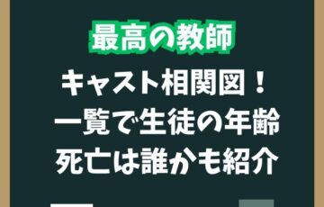 最高の教師キャスト相関図！生徒一覧や九条の年齢と「私は生徒に■された」の意味は？