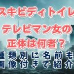 スキビディトイレテレビマン女の正体は何者？種類別に名前も画像付きで紹介