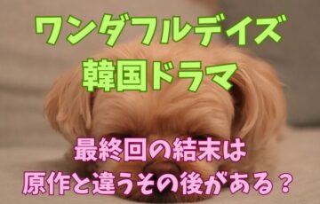 ワンダフルデイズ韓国ドラマ最終回の結末は原作と違うその後がある？