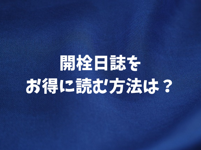 開栓日誌を無料hitomi以外でお得に読む方法！（作者：モミモミ）